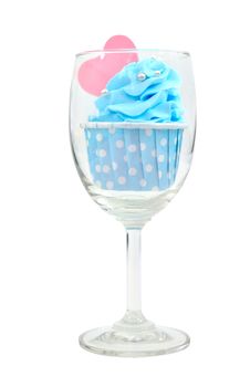 Blue Cup Cake Royalty Free Stock Photos Blue Cup Cake Royalty Free Stock Photos