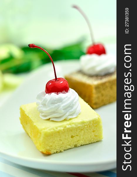 Cherry Chiffon Cake