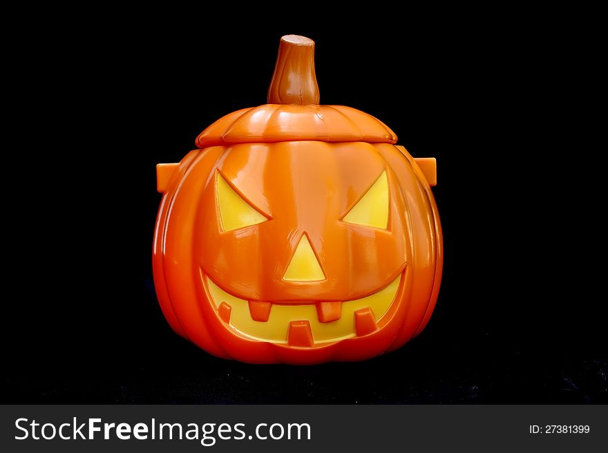 The pumpkin for halloween with dark background