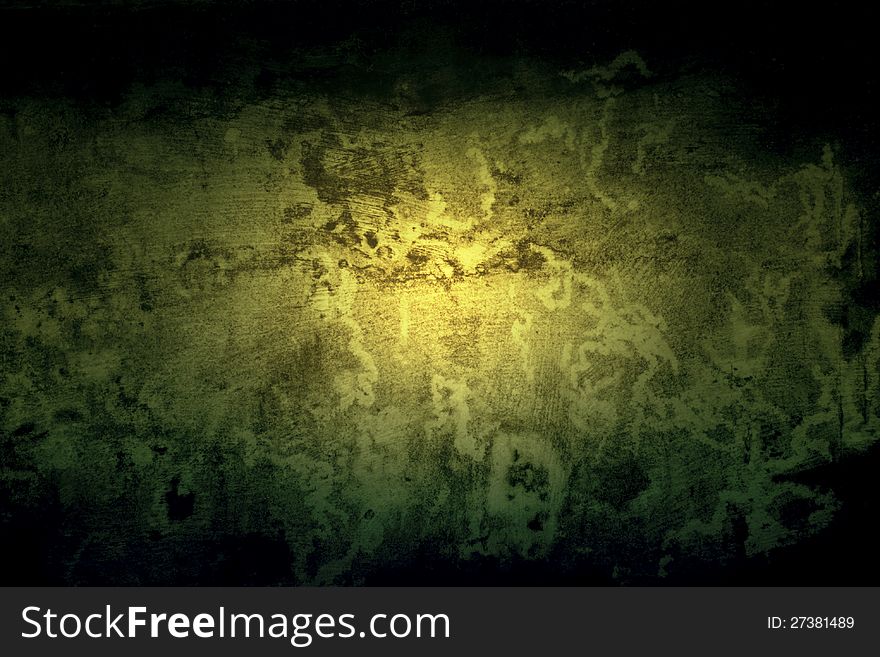 The detail of concrete wall background with dark edge and lighting effect