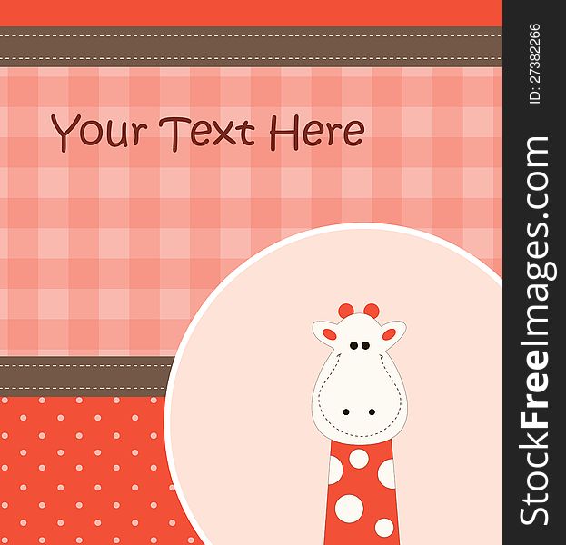 Vector illustration with cute giraffe for your design. Vector illustration with cute giraffe for your design