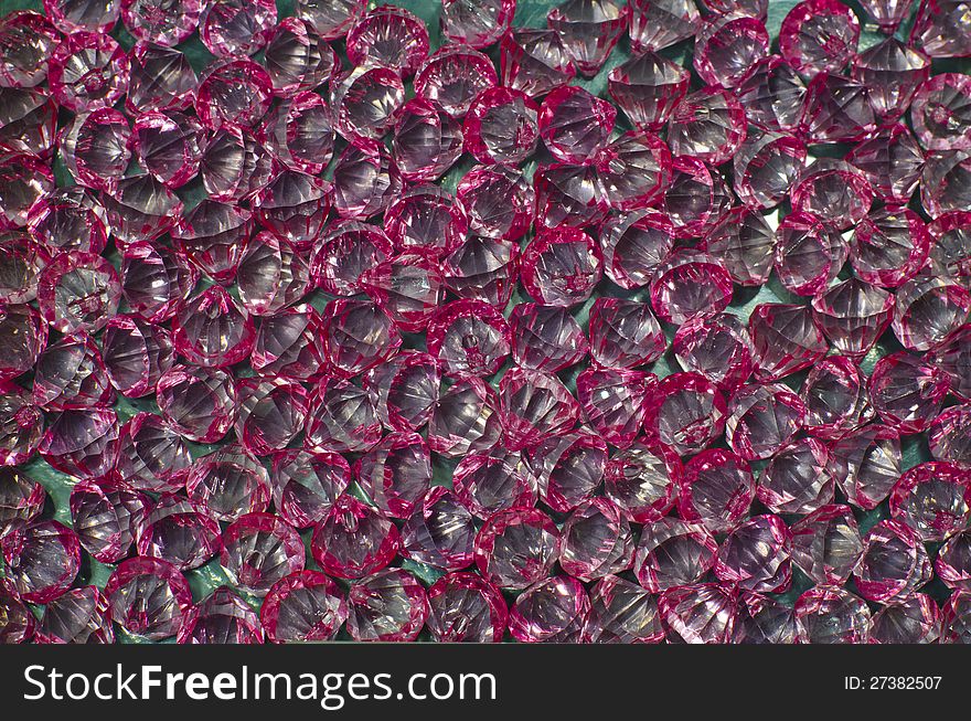 Plastic Diamond Bead on black background