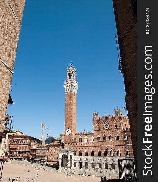 Historic center of Siena in Italy. Historic center of Siena in Italy