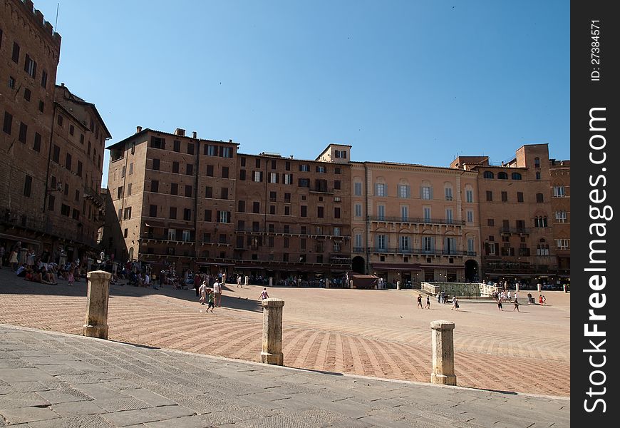 Buildings near Piazza del Campo,Siena. Buildings near Piazza del Campo,Siena