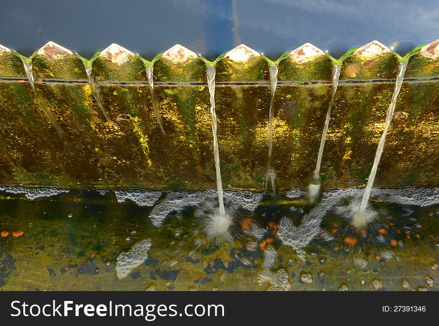 A view of a water treatment tank