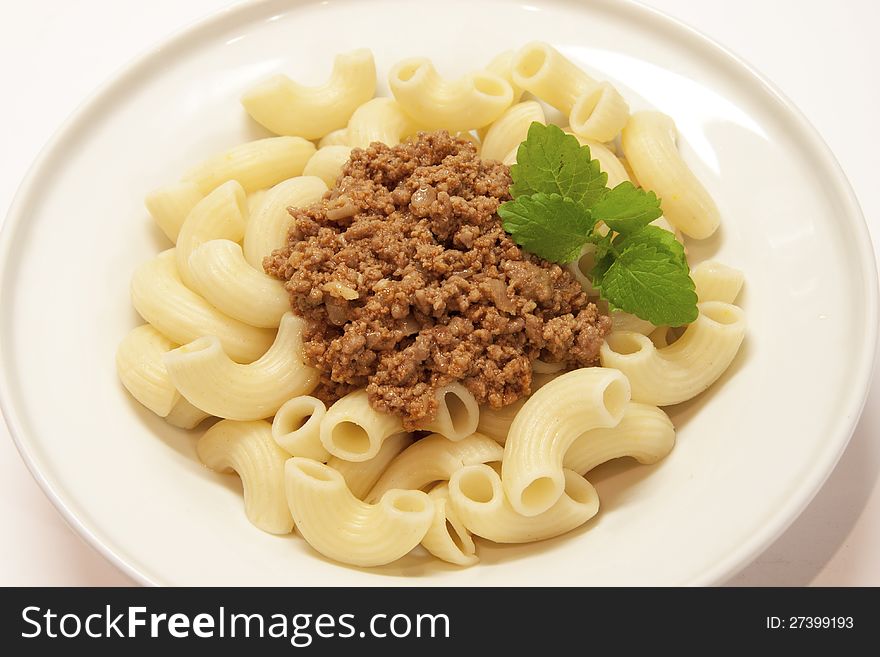 Italian pasta with sauсe bolognese. Italian pasta with sauсe bolognese