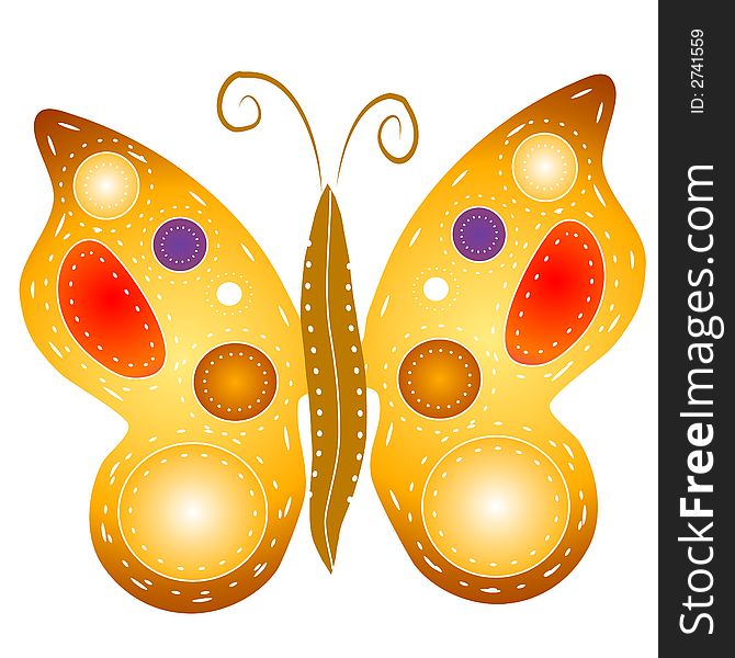 Isolated Butterfly Clipart