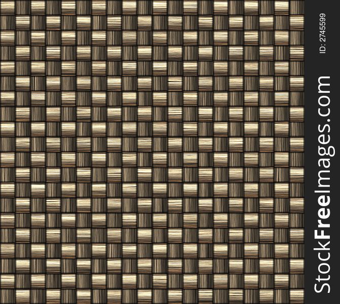 Golden weave background. Square format - seamless tiling possible.