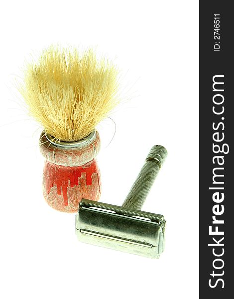 Shaving Brush And Razor