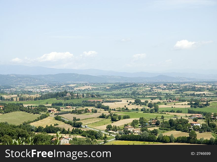 Landscape Toscane with cypress and hills. Landscape Toscane with cypress and hills