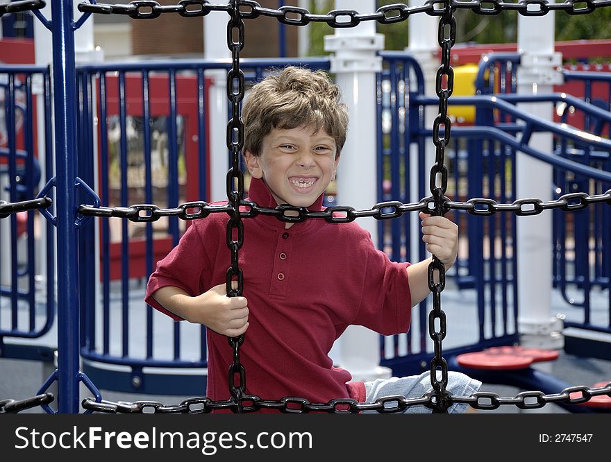 Photo of a Child Playing in a Park - Leisure / Youth. Photo of a Child Playing in a Park - Leisure / Youth