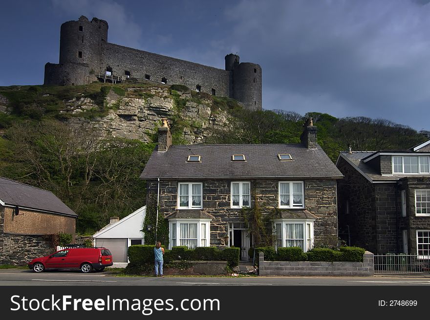 Harlech castle in the Wales