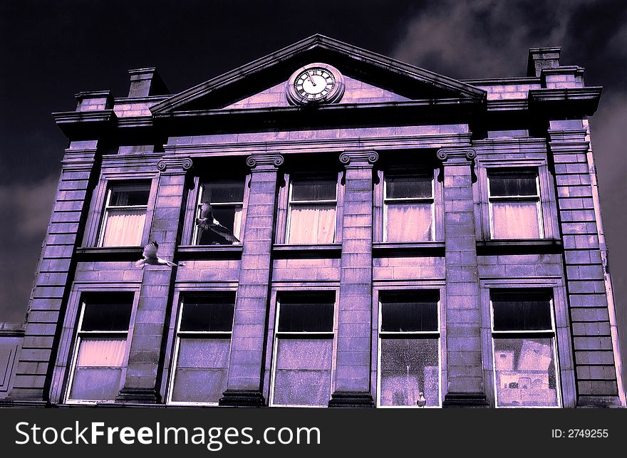 This is looking up above Woolworth shop in Wick Caithness. This is looking up above Woolworth shop in Wick Caithness