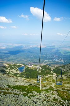 Chair Lift At Lomnicky Peak In High Tatras Mountains Royalty Free Stock Images Chair Lift At Lomnicky Peak In High Tatras Mountains Royalty Free Stock Images