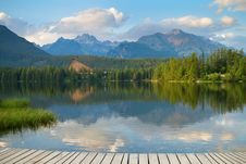 Strbske Pleso, Beautiful Lake In High Tatras Mountains Stock Photos Strbske Pleso, Beautiful Lake In High Tatras Mountains Stock Photos