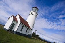 Cape Blanco Lighthouse Oregon United States Stock Photo