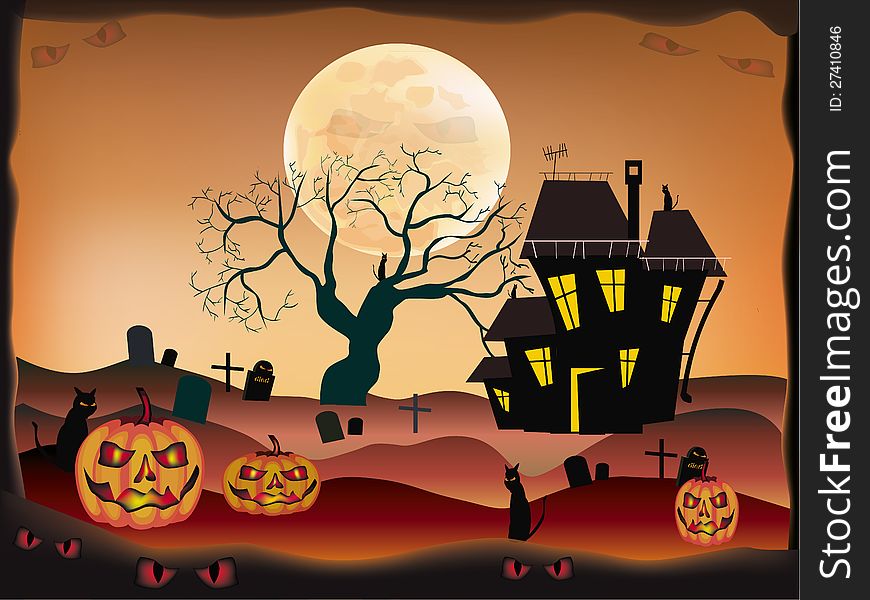 Halloween-holiday that everyone is waiting for and fear. Halloween-holiday that everyone is waiting for and fear