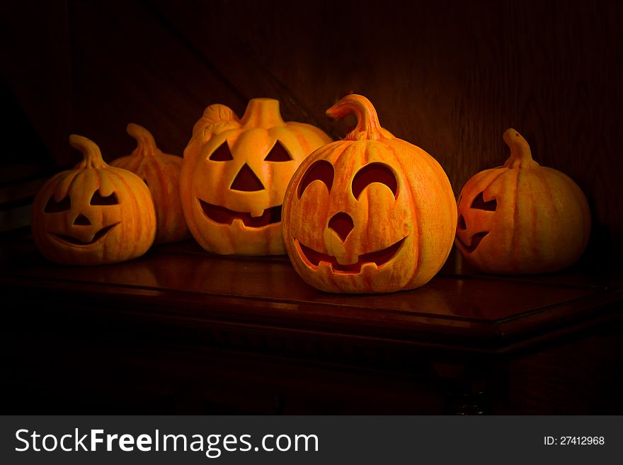 Very scary halloween pumpkins heads
