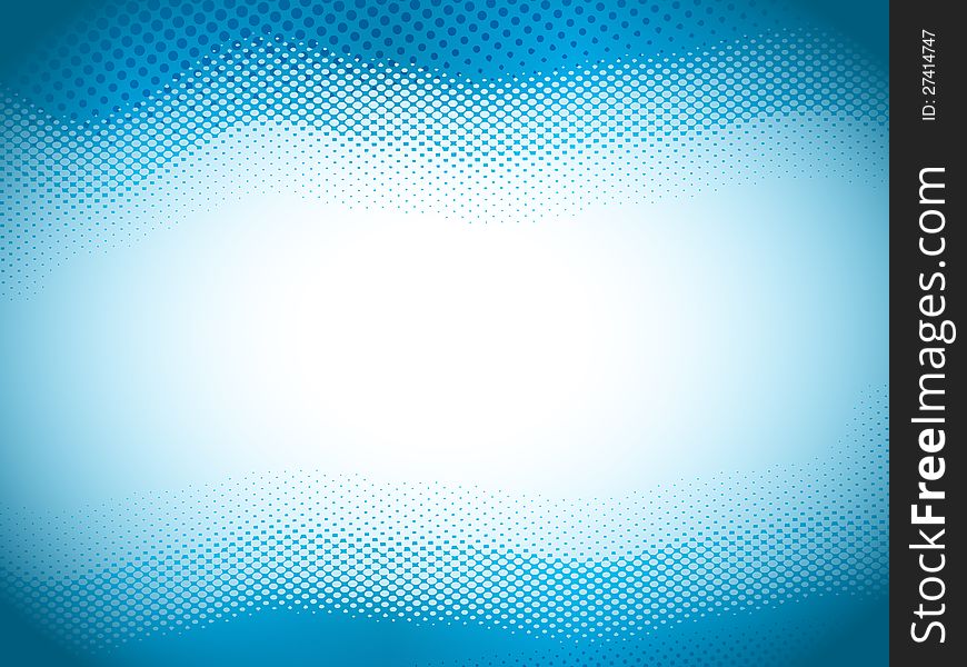 Abstract halft-tone background with vibrant blue colors and rich shadowing. Abstract halft-tone background with vibrant blue colors and rich shadowing.