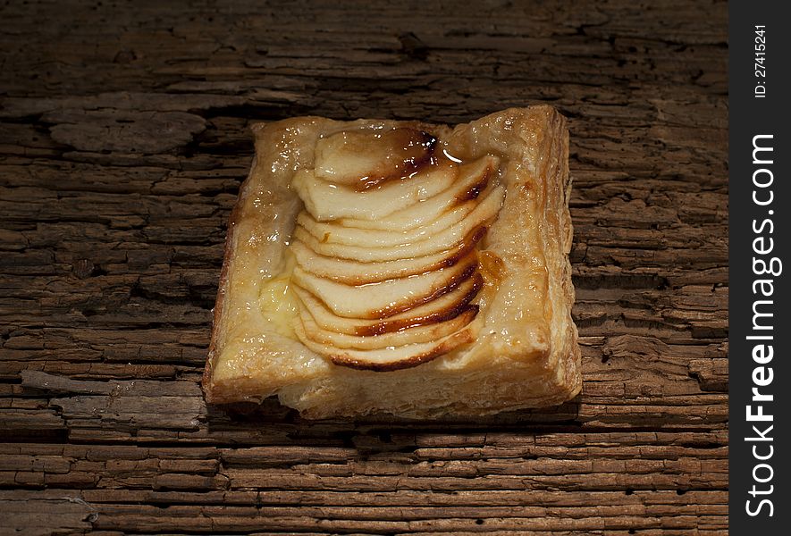 Sliced Apples On Pastry