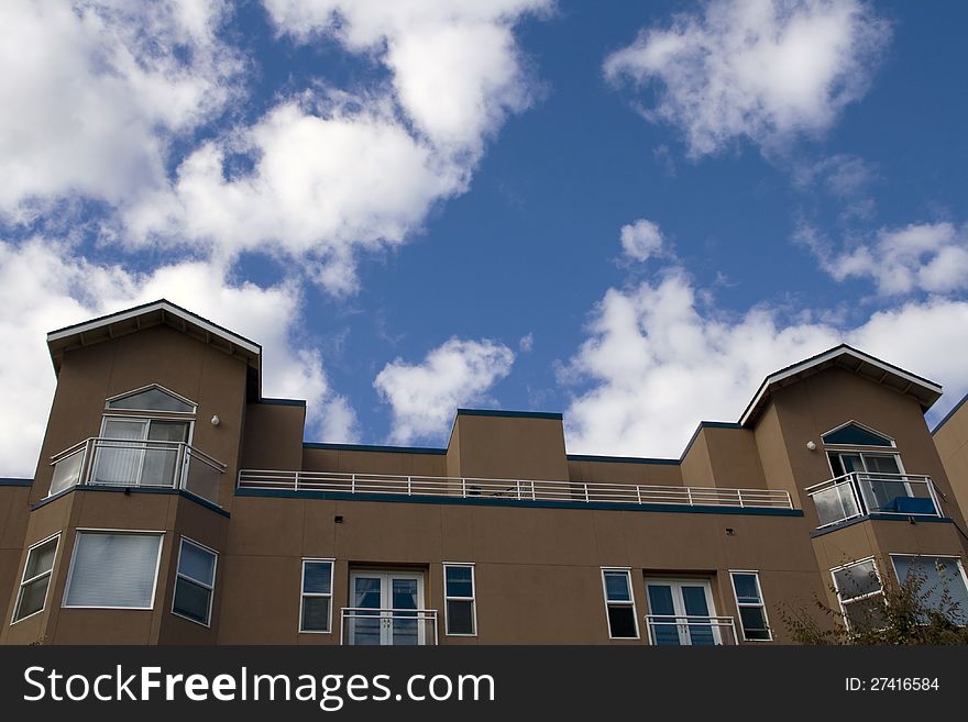 Apartment Under Cloudy Sky