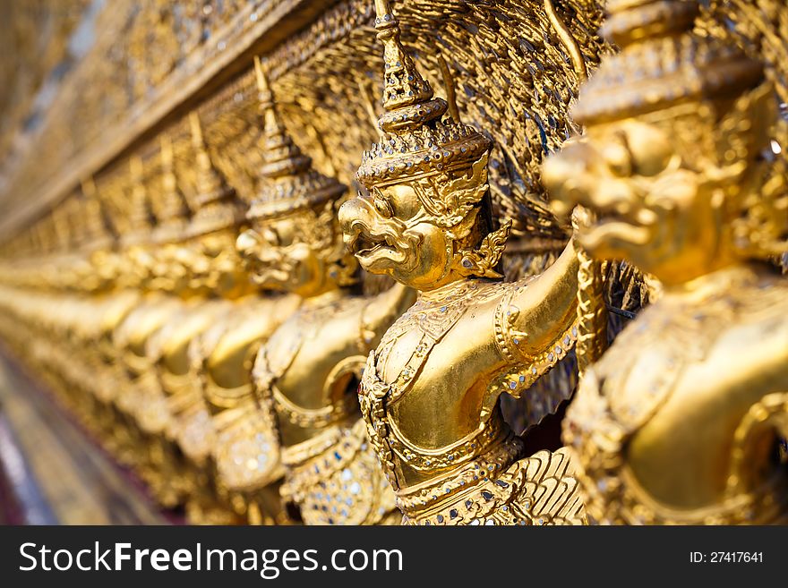 Garuda in Wat Phra Kaew Grand Palace of Thailand to find