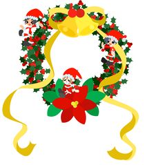 Christmas Wreath -Green- Royalty Free Stock Photo Christmas Wreath -Green- Royalty Free Stock Photo