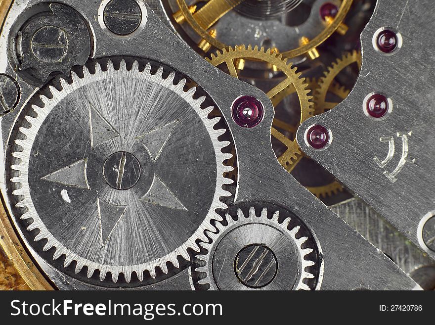 Clockwork details, pinions and wheels macro closeup wallpaper. Clockwork details, pinions and wheels macro closeup wallpaper