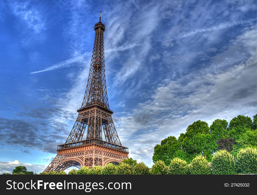 Eiffel Tower Seen From Seine River
