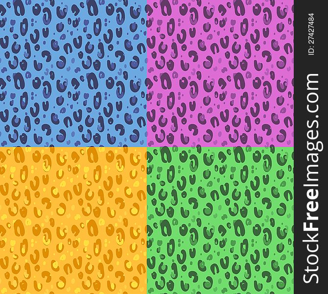 Color texture with drawing of a leopard or his imitation. Color texture with drawing of a leopard or his imitation