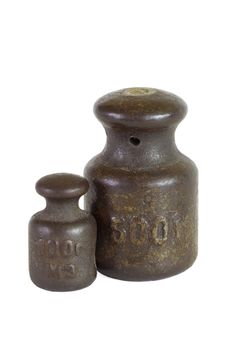Two Old Weights For Scales Stock Image