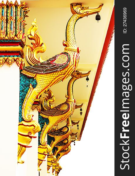 Golden Swan Thai style, golden color