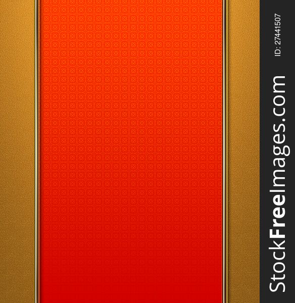 Illustration of red and gold abstract background. Illustration of red and gold abstract background