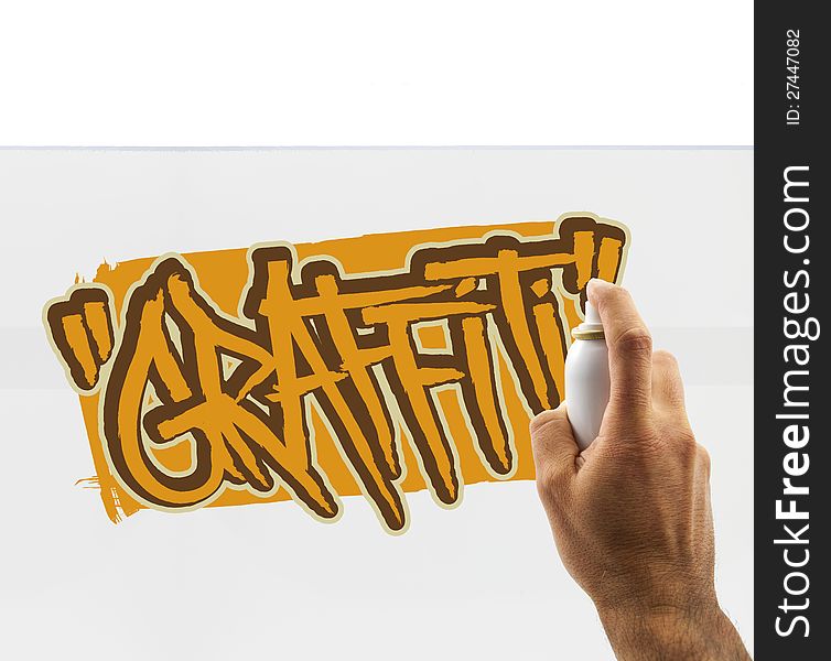 Graffiti Artist At Work