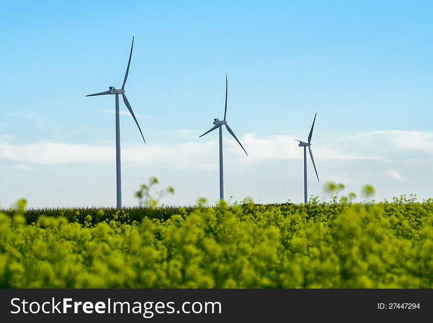 Three Wind Turbines