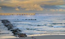 Pier In Palanga, Lithuania, Europe Royalty Free Stock Photography