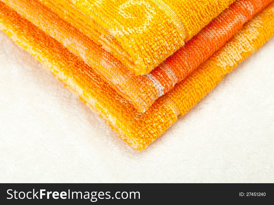 Orange and yellow Towels