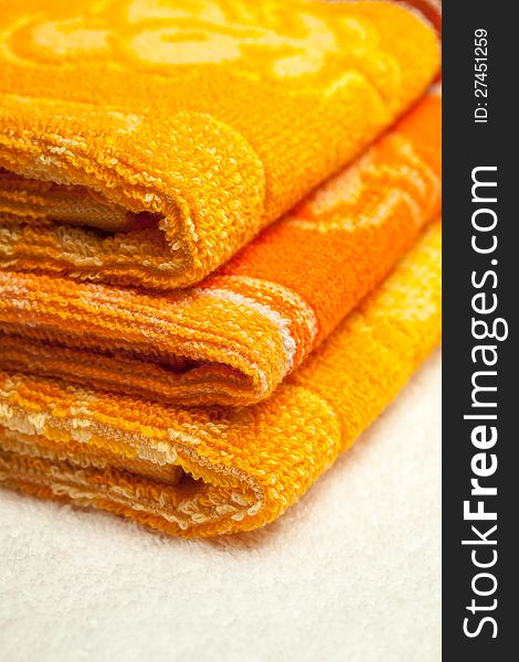 Orange and yellow Towels