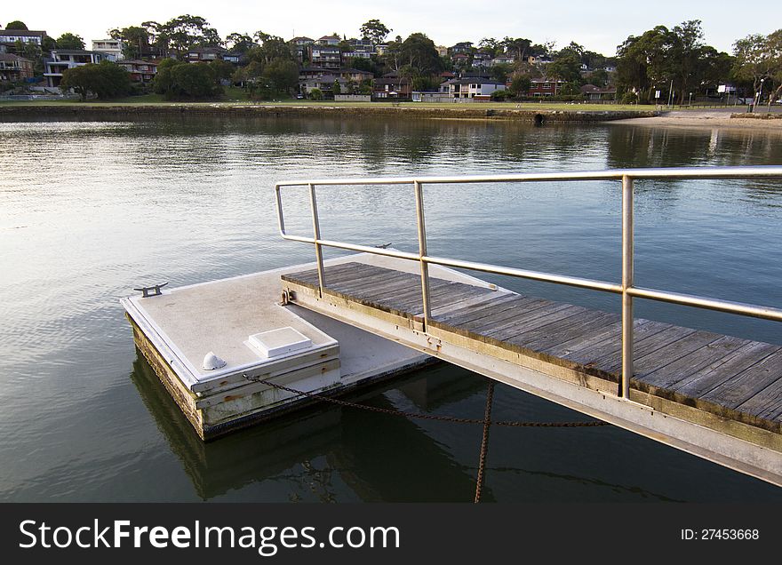 Boat Jetty Or Bridge And Scenery