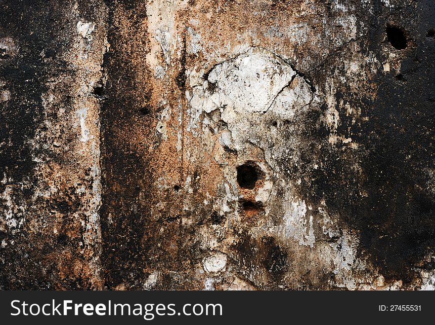 Cracked concrete vintage wall background. Cracked concrete vintage wall background
