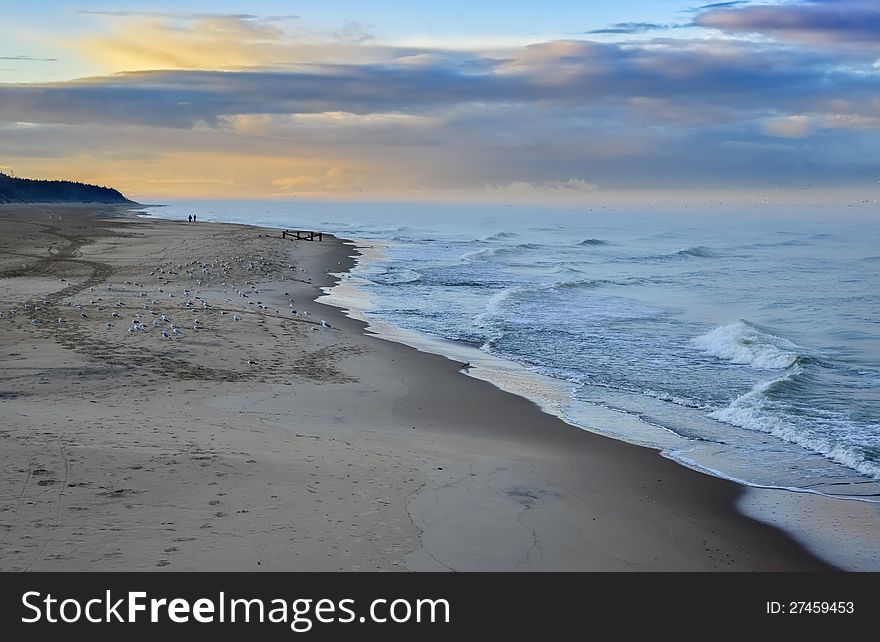 Baltic beach near Palanga, Lithuania, Europe