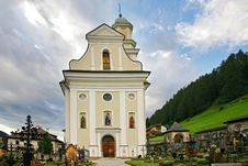 Church And Cemetery Of The Sesto Royalty Free Stock Photos Church And Cemetery Of The Sesto Royalty Free Stock Photos