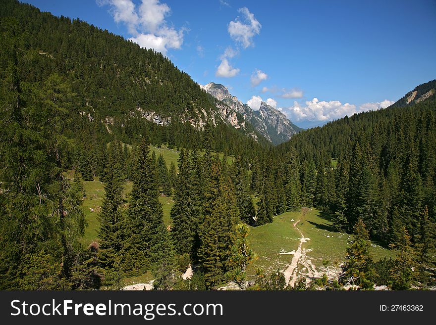 View of Sexten, Dolomite - Italy