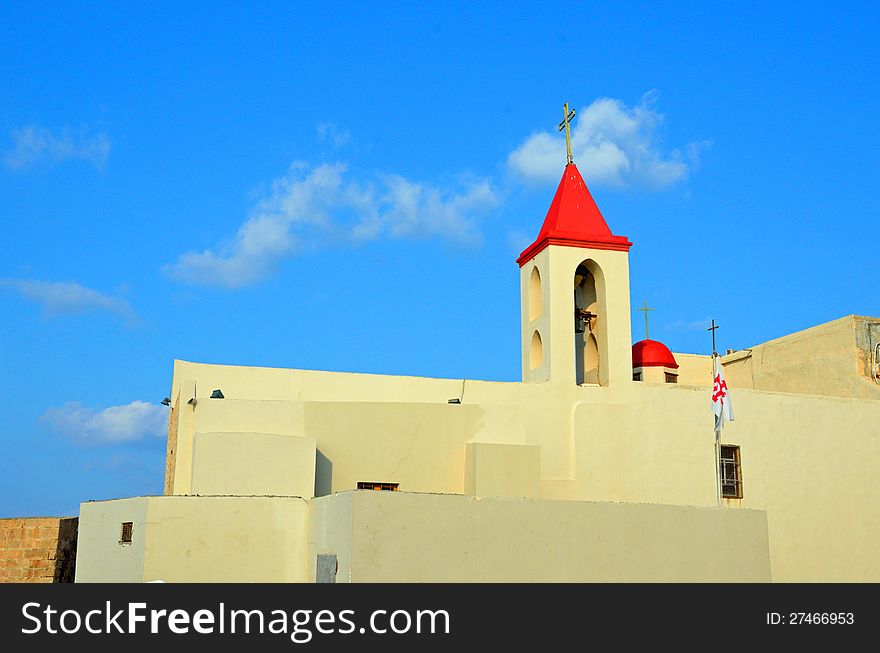 St.John's Church in Old City of Arce,Israel. St.John's Church in Old City of Arce,Israel