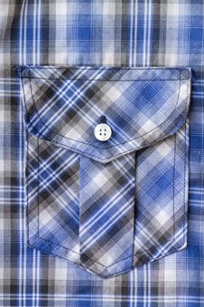 Blue Tartan Plaid Pocket. Stock Images Blue Tartan Plaid Pocket. Stock Images