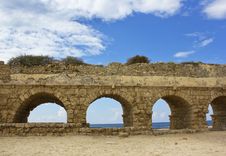 Stone Arches Of Ancient Roman Aqueduct Stock Photography Stone Arches Of Ancient Roman Aqueduct Stock Photography