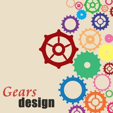 Gears Background Design Stock Images