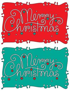 Merry Christmas Hand Lettering Stock Photo Merry Christmas Hand Lettering Stock Photo