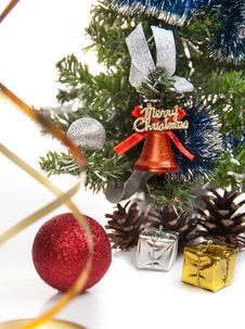 Gifts,cones,Christmas Ball,serpentine Stock Images Gifts,cones,Christmas Ball,serpentine Stock Images