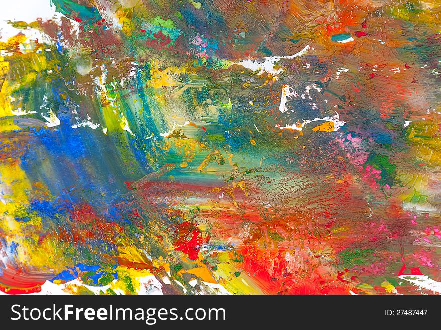 Abstract gouache paints colorful background. Abstract gouache paints colorful background